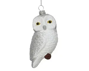 NENURODYTA_V Christmas Tree Ornament Owl, 10.4 cm, Plastic