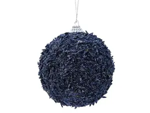 NENURODYTA_V Christmas Tree Ornament, Night Blue, 8 cm, Plastic