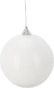 NENURODYTA_V Christmas Tree Ornament, 10 cm, White