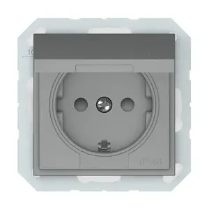 Розетка накладная VILMA RP16-003-22, IP44, серая