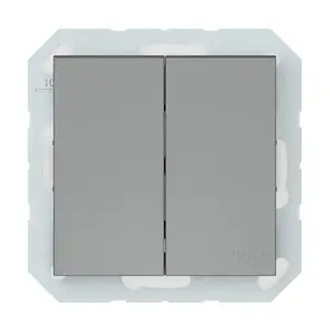 VILMA P510-020-04 2-Gang Switch, IP44, Grey