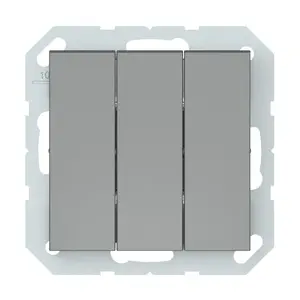 Трехклавишный выключатель VILMA P510-030-02, серый