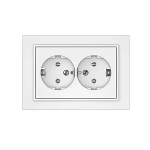 VILMA RP16-021 Double Socket Outlet, White Matte