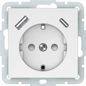 VILMA RP16-002-22/USBA+C sienas kontaktligzda ar USB-A un USB-C pieslēgvietām