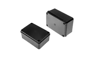 PAWBOL S-BOX 216C Hermetic Junction Box, 120x80x50 mm, IP65, UV Resistant, Black