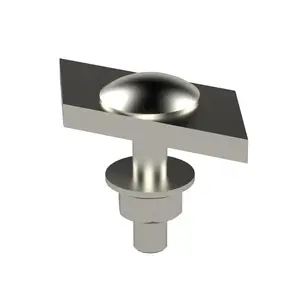 MEKA SMT Sliding Bolt for Profile, Hot-Dip Galvanized, 10 Pieces