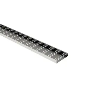 MEKA KRB-60-200 Perforated Cable Tray, 60mm Height, 200mm Width, 3000mm Length, XPG Finish