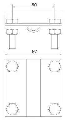 Ground rod connector AH Hardt D20 Photo 2