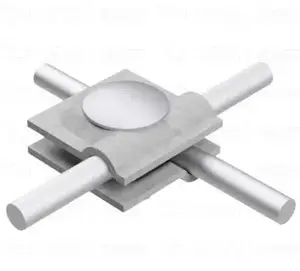 Ground rod connector AH Hardt AH1601OG for wire to wire connection