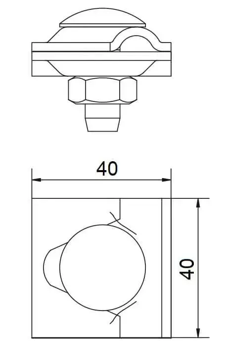 Зажим для заземления AH Hardt AH1601OG Photo 2