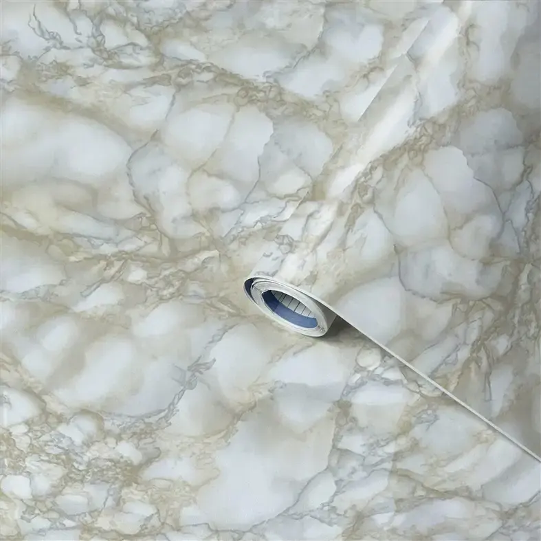 Pašlīmējošā plēve VENILIA AD DS Marble White 15m x 900mm Photo 3