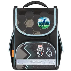 Skolas mugursoma Tiger Family TGNT-005A, melna