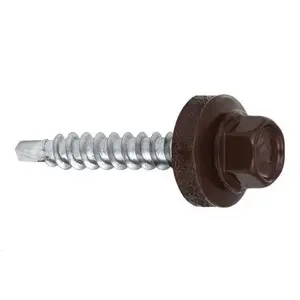 Klimas WFD Self-Tapping Screw, 4.8 mm x 25 mm, RAL 8017, 250 pcs