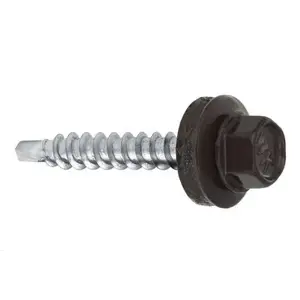 Klimas WFD Self-Tapping Screw, 4.8 mm x 25 mm, RAL 8019, 250 pcs