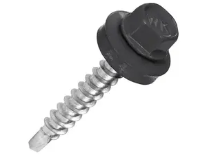 Klimas WFD Self-Tapping Screw, 4.8 mm x 35 mm, RAL 7024, 250 pcs