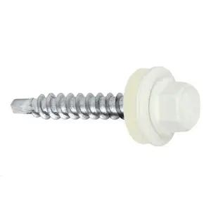 Klimas WFD Self-Tapping Screw, 4.8 mm x 35 mm, RAL 9010, 250 pcs