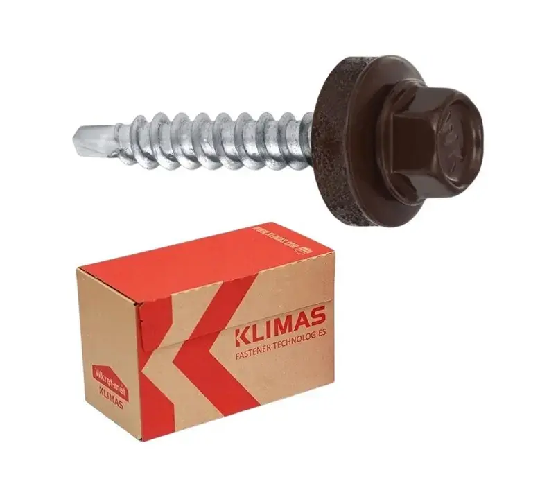 Klimas WFD Self-Tapping Screw 4.8x100 mm, RAL 8017 Photo 2