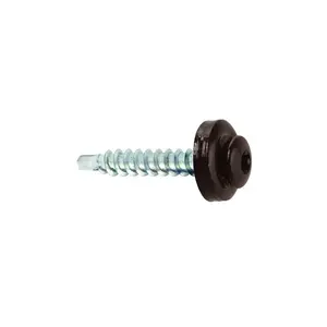 Klimas WDD Self-Tapping Screw, 4.8 mm x 35 mm, RAL 8017, 250 pcs