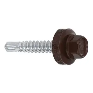 Klimas WF Self-Tapping Screw, 4.8 mm x 19 mm, RAL 8017, 250 pcs