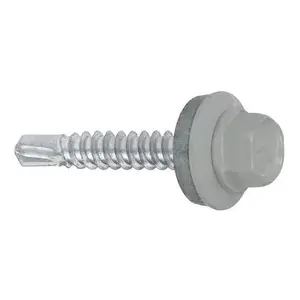 Klimas WF Self-Tapping Screw, 4.8 mm x 19 mm, RAL 9006, 250 pcs