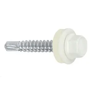 Klimas WF Self-Tapping Screw, 4.8 mm x 19 mm, RAL 9010, 250 pcs