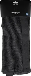 Rento Kenno Sauna Pad, 160 x 60 cm, Cotton, Black/Grey