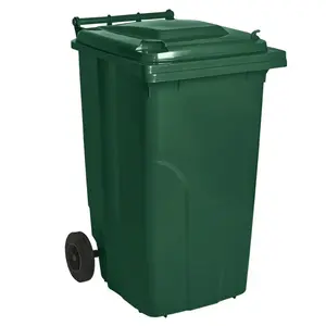 NENURODYTA_V Outdoor Garbage Bin 2406296, 240 Liters, Green