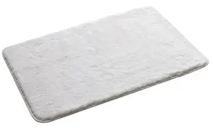 GEDY Fuzzy Bath Mat 50x80 cm White
