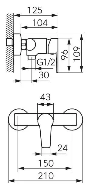 FERRO RENNTO BNT7 Shower Mixer Photo 2