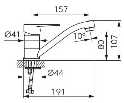 Смеситель для раковины FERRO RENNTO BNT2ABL Photo 2