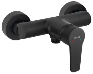 FERRO RENNTO BNT7BL Shower Mixer, Black