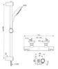 Душевой комплект Ideal Standard A7203AA с термостатом Photo 3