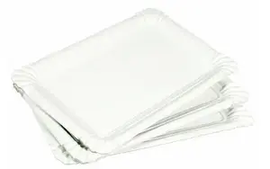 NENURODYTA_V Cardboard Plates 20x13cm White, 10 Pieces