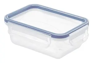 Rotho 1162206161 Rectangular Food Storage Container 0.5 L Blue Transparent