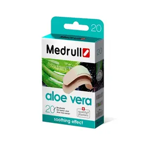 Medrull Aloe Vera Adhesive Plasters, 20 Units