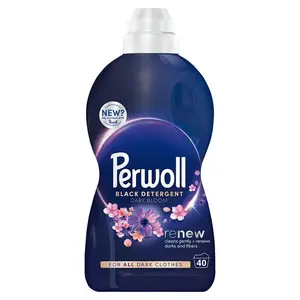 Šķidrais veļas mazgāšanas līdzeklis tumšiem audumiem Perwoll Dark Blossom, 2 l, 40 mazgāšanas reizes