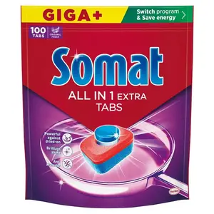 Trauku mazgājamās mašīnas tabletes Somat Extra, 100 gab.
