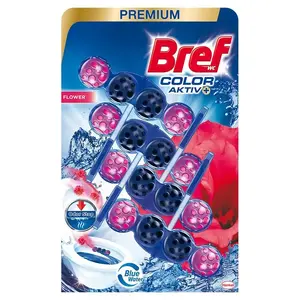 Bref Color Aktiv Flower Toilet Cleaner and Freshener, 200 g