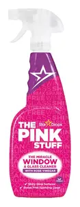 Logu un stikla tīrīšanas līdzeklis The Pink Stuff ar rožu etiķi, 750 ml