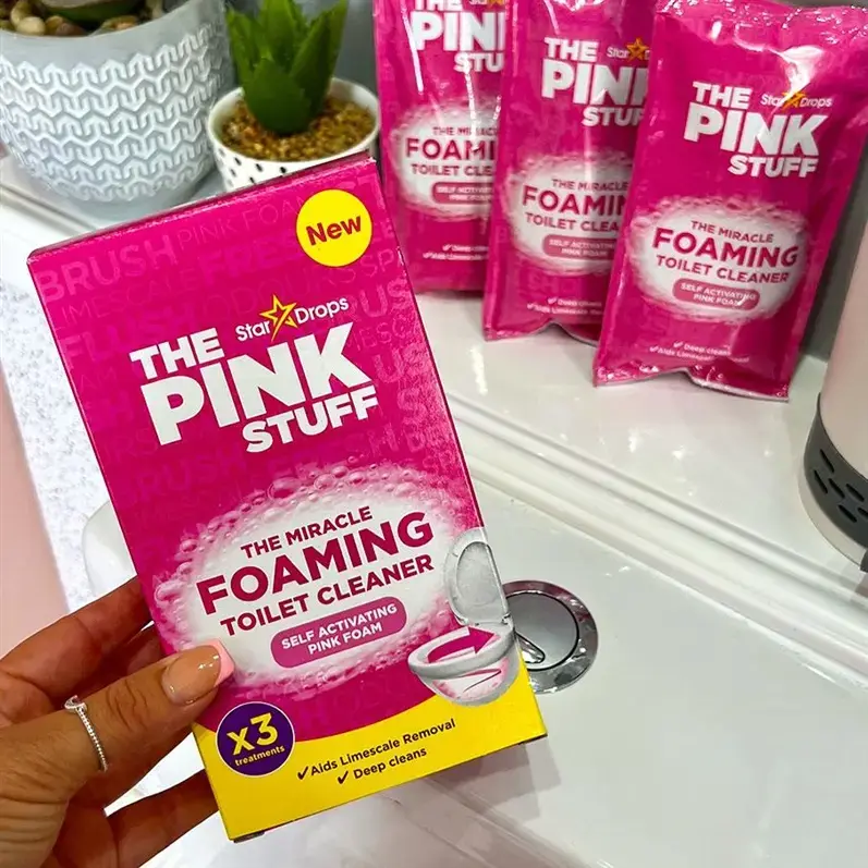 Пенообразующее средство для унитаза The Pink Stuff 3x100г Photo 3
