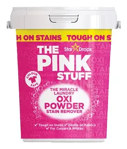 Traipu tīrīšanas līdzeklis krāsainai veļai The Pink Stuff Laundry Oxi Powder 1 kg