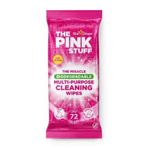 The Pink Stuff universālās tīrīšanas mitrās salvetes, 72 gabali