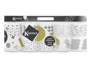 KARTIKA Black Toilet Paper, 3-Ply, 200 Sheets, 10 Rolls