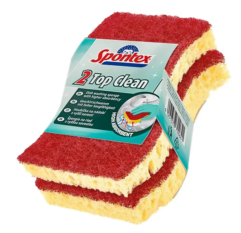 Spontex Top Clean Cleaning Sponge, 2 pcs Photo 2