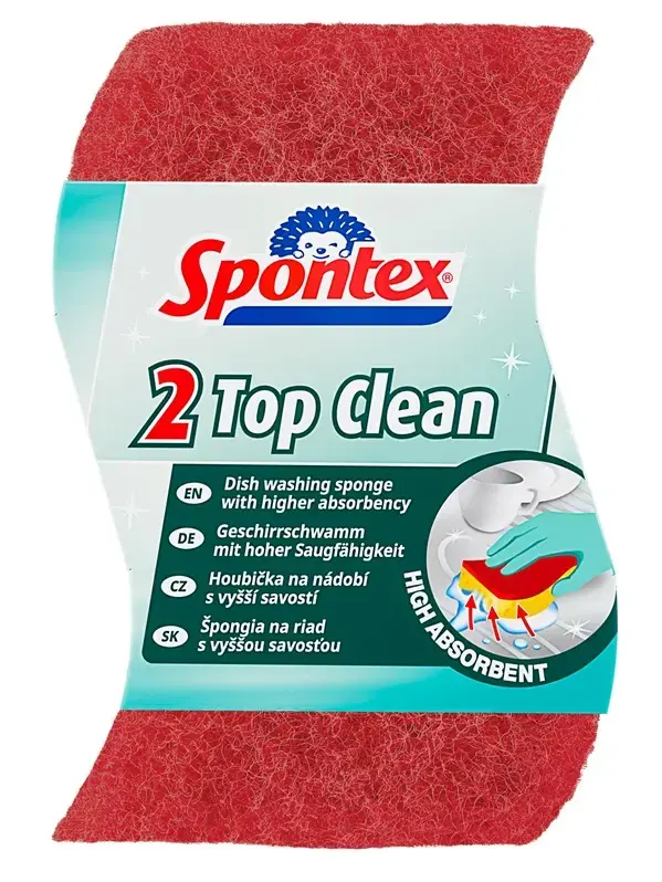 Spontex Top Clean Cleaning Sponge, 2 pcs Photo 3