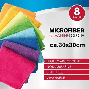 NENURODYTA_V Multi-Colour Cleaning Cloths, 8 Pieces