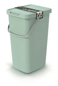 Prosperplast NHW25-5575C Garbage Bin, 25 Liters, Green
