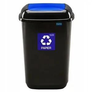 Plafor Garbage Bin, Blue/Black