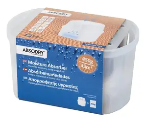 Поглотитель влаги Absodry Mini Compact 450 г, белый
