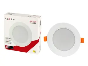 LED Line MOLLY Built-in LED Lamp, 9W, 4000K, White